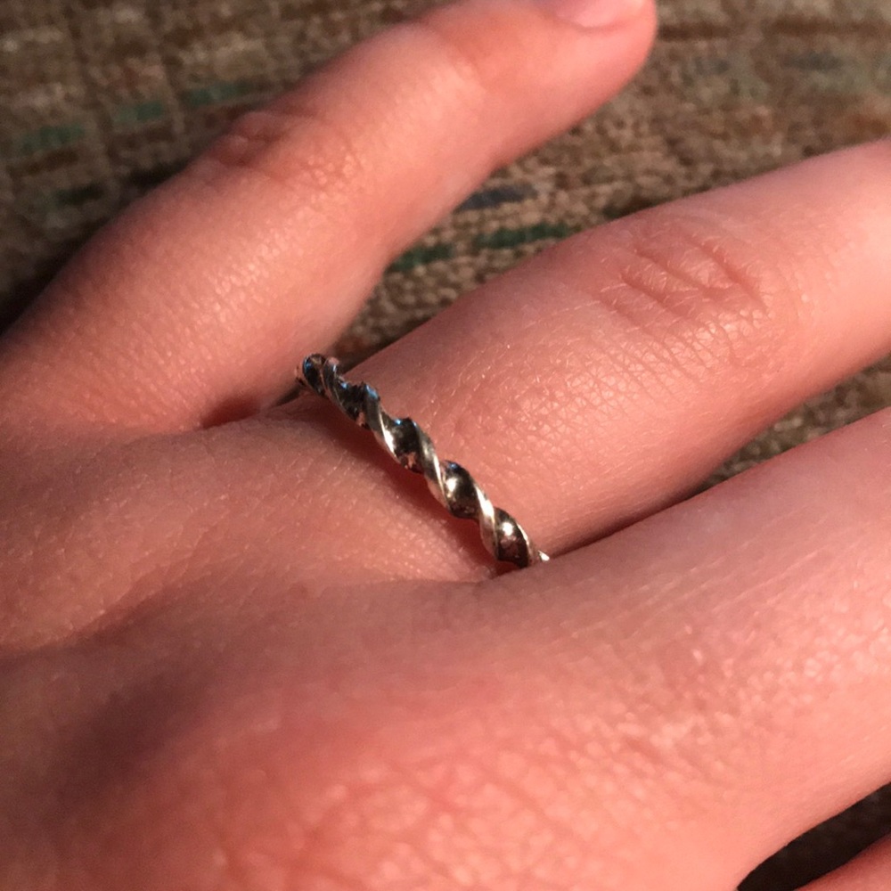 Silver Twisted Ring